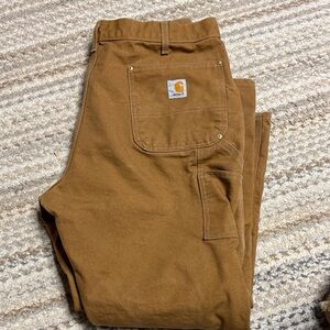 Carhartt Men's Sz 40 X 30 Loose-Fit Firm Duck Double-Front Utility Work Pants